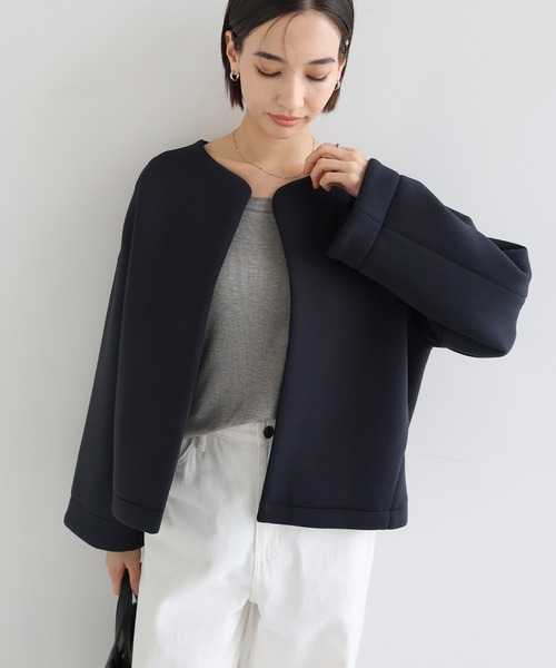 ✨✨ノーカラージャケット　ショートジャケット　完売品 セール】ダンボール ショート ジャケット（ノーカラージャケット