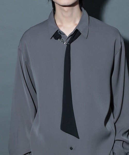 HARE(ハレ)の「スカーフネックレス(HARE)(ネックレス・メンズ・ブラック/グレー系その他・FREE)」の13枚目の写真