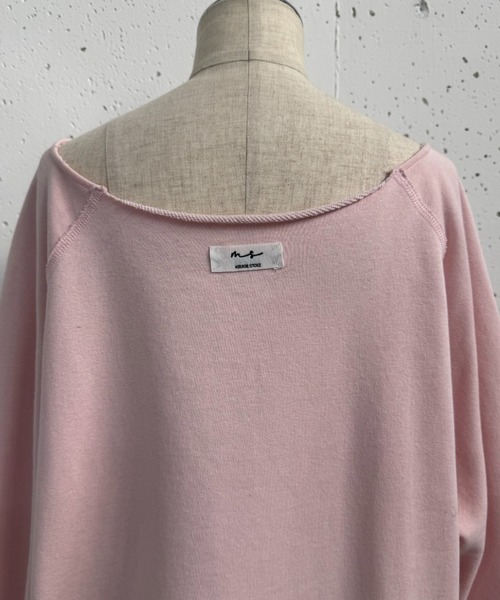 MIRROR STOKE(ミラーストーク)の「≪WEB限定≫【新色追加】SWEAT LOOSE PULLOVER/スウェットルーズプルオーバー(Tシャツ/カットソー・レディース・ピンク/イエロー/アイボリー/グレー/ブラウン/ネイビー・MEDIUM)」の8枚目の写真