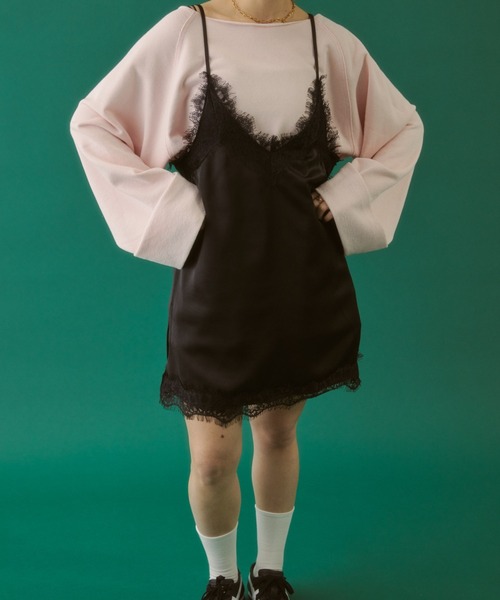 MIRROR STOKE(ミラーストーク)の「≪WEB限定≫【新色追加】SWEAT LOOSE PULLOVER/スウェットルーズプルオーバー(Tシャツ/カットソー・レディース・ピンク/イエロー/アイボリー/グレー/ブラウン/ネイビー・MEDIUM)」の13枚目の写真