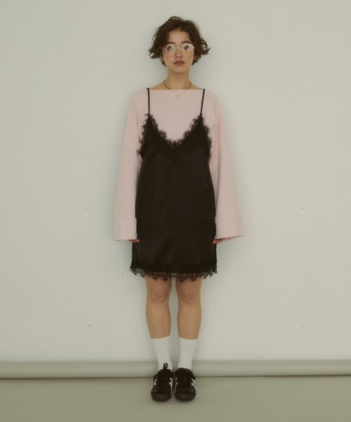 MIRROR STOKE(ミラーストーク)の「≪WEB限定≫【新色追加】SWEAT LOOSE PULLOVER/スウェットルーズプルオーバー(Tシャツ/カットソー・レディース・ピンク/イエロー/アイボリー/グレー/ブラウン/ネイビー・MEDIUM)」の14枚目の写真