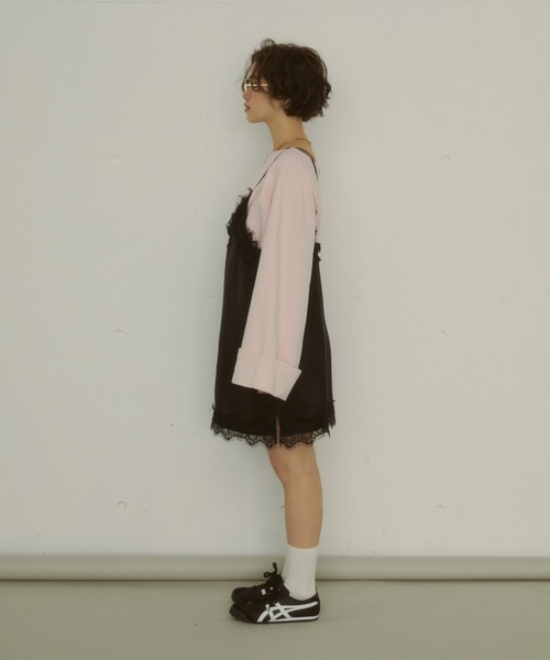 MIRROR STOKE(ミラーストーク)の「≪WEB限定≫【新色追加】SWEAT LOOSE PULLOVER/スウェットルーズプルオーバー(Tシャツ/カットソー・レディース・ピンク/イエロー/アイボリー/グレー/ブラウン/ネイビー・MEDIUM)」の15枚目の写真