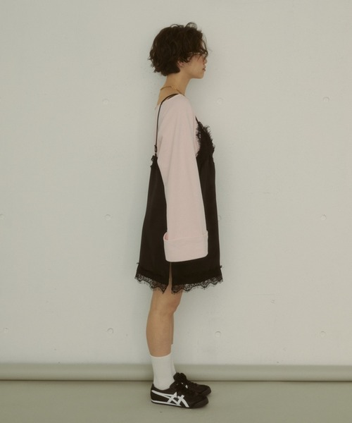 MIRROR STOKE(ミラーストーク)の「≪WEB限定≫【新色追加】SWEAT LOOSE PULLOVER/スウェットルーズプルオーバー(Tシャツ/カットソー・レディース・ピンク/イエロー/アイボリー/グレー/ブラウン/ネイビー・MEDIUM)」の17枚目の写真