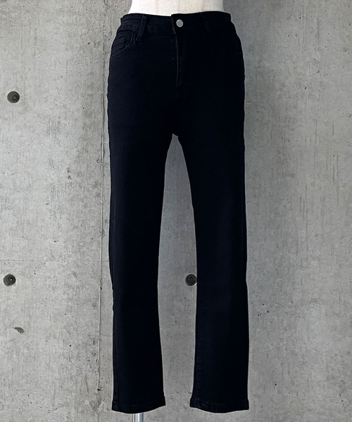 meJane（ミージェーン）の「ストレッチ スキニーパンツ（デニムパンツ・レディース・ブラック/インディゴブルー/スミクロ・S/M/L）」の5枚目の写真