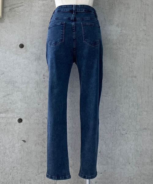 meJane（ミージェーン）の「ストレッチ スキニーパンツ（デニムパンツ・レディース・ブラック/インディゴブルー/スミクロ・S/M/L）」の13枚目の写真