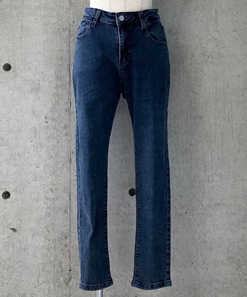 meJane（ミージェーン）の「ストレッチ スキニーパンツ（デニムパンツ・レディース・ブラック/インディゴブルー/スミクロ・S/M/L）」の11枚目の写真