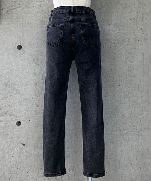 meJane（ミージェーン）の「ストレッチ スキニーパンツ（デニムパンツ・レディース・ブラック/インディゴブルー/スミクロ・S/M/L）」の10枚目の写真