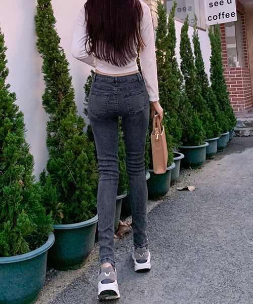 meJane（ミージェーン）の「ストレッチ スキニーパンツ（デニムパンツ・レディース・ブラック/インディゴブルー/スミクロ・S/M/L）」の22枚目の写真