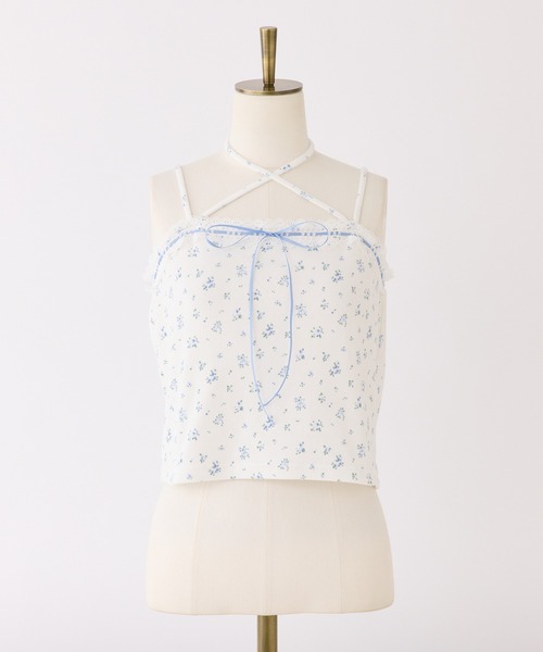 one after another NICE CLAUP（ワンアフターアナザーナイスクラップ）の「キャミ付きフリルカーディガン（アンサンブル・レディース・オフホワイト/ブラック/ピンク/ホワイト系その他・FREE）」の11枚目の写真