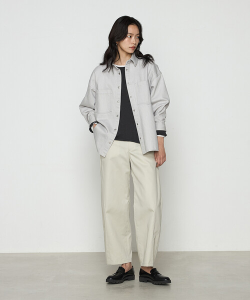 COMME CA(コムサ)の「ポリエステル/コットン20sツイル チノパンツ(チノパンツ・レディース・ベージュ/ライトグレー/キャメル・9号/11号)」の20枚目の写真