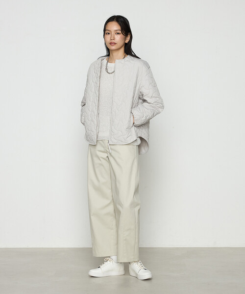 COMME CA(コムサ)の「ポリエステル/コットン20sツイル チノパンツ(チノパンツ・レディース・ベージュ/ライトグレー/キャメル・9号/11号)」の5枚目の写真