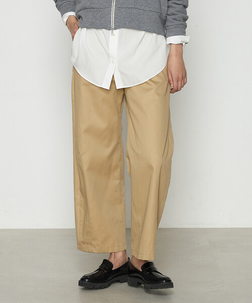 COMME CA(コムサ)の「ポリエステル/コットン20sツイル チノパンツ(チノパンツ・レディース・ベージュ/ライトグレー/キャメル・9号/11号)」の12枚目の写真