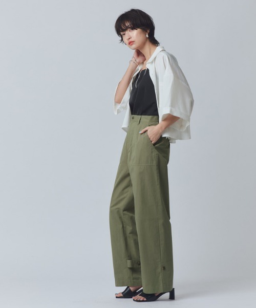 RASW（ラス）の「[RASW]2wayコットンベイカーパンツ（チノパンツ・レディース・カーキ/キナリ・M/L）」の20枚目の写真