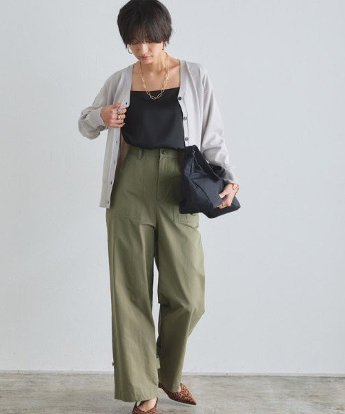 RASW（ラス）の「[RASW]2wayコットンベイカーパンツ（チノパンツ・レディース・カーキ/キナリ・M/L）」の16枚目の写真
