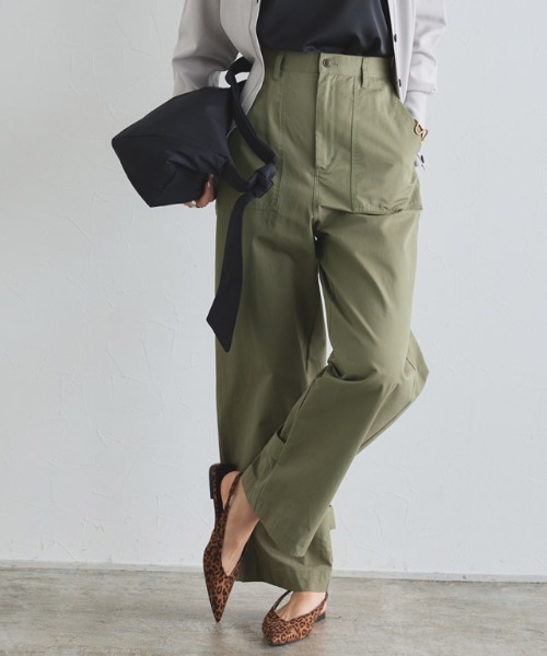 RASW（ラス）の「[RASW]2wayコットンベイカーパンツ（チノパンツ・レディース・カーキ/キナリ・M/L）」の17枚目の写真