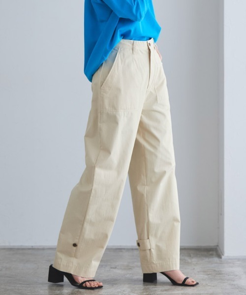 RASW（ラス）の「[RASW]2wayコットンベイカーパンツ（チノパンツ・レディース・カーキ/キナリ・M/L）」の12枚目の写真