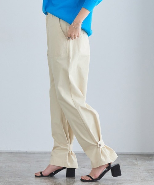 RASW（ラス）の「[RASW]2wayコットンベイカーパンツ（チノパンツ・レディース・カーキ/キナリ・M/L）」の8枚目の写真