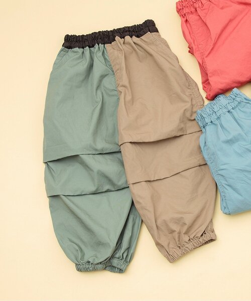 BREEZE（ブリーズ）の「【ジュニア対応】パラシュートパンツ（カーゴパンツ・キッズ・オレンジ/サックスブルー/ベージュ/チャコール/レインボー・110/100/90/140/130/80/120）」の5枚目の写真
