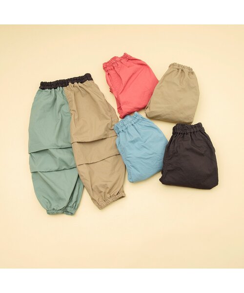 BREEZE（ブリーズ）の「【ジュニア対応】パラシュートパンツ（カーゴパンツ・キッズ・オレンジ/サックスブルー/ベージュ/チャコール/レインボー・110/100/90/140/130/80/120）」の11枚目の写真