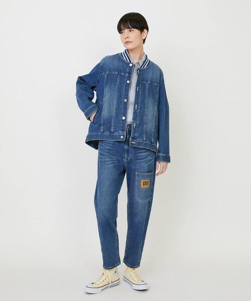 FRAPBOIS（フラボア）の「ムーブデニム ジャケット（デニムジャケット・レディース・ネイビー/ブルー・1/2）」の8枚目の写真