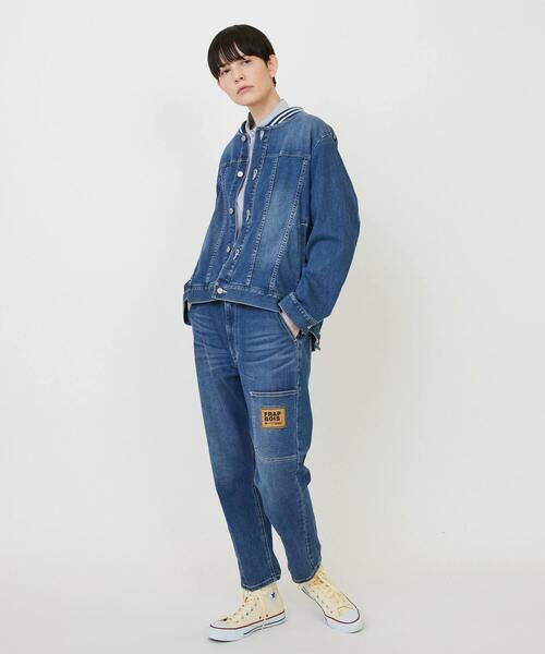 FRAPBOIS（フラボア）の「ムーブデニム ジャケット（デニムジャケット・レディース・ネイビー/ブルー・1/2）」の9枚目の写真