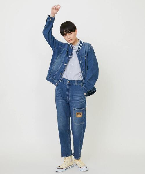 FRAPBOIS（フラボア）の「ムーブデニム ジャケット（デニムジャケット・レディース・ネイビー/ブルー・1/2）」の12枚目の写真