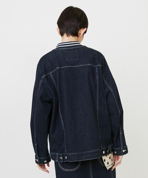 FRAPBOIS（フラボア）の「ムーブデニム ジャケット（デニムジャケット・レディース・ネイビー/ブルー・1/2）」の14枚目の写真