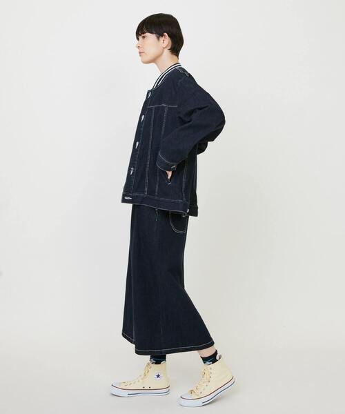 FRAPBOIS（フラボア）の「ムーブデニム ジャケット（デニムジャケット・レディース・ネイビー/ブルー・1/2）」の16枚目の写真