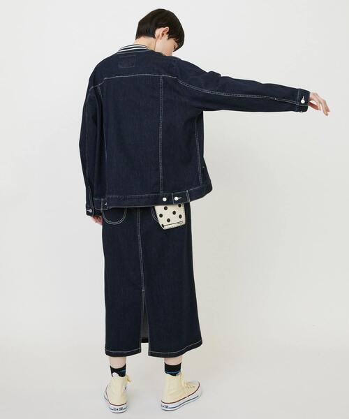 FRAPBOIS（フラボア）の「ムーブデニム ジャケット（デニムジャケット・レディース・ネイビー/ブルー・1/2）」の17枚目の写真