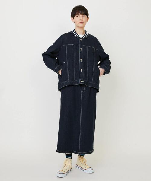 FRAPBOIS（フラボア）の「ムーブデニム ジャケット（デニムジャケット・レディース・ネイビー/ブルー・1/2）」の20枚目の写真