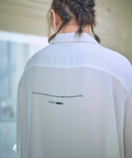 ADAM PATEK(アダムパテック)の「mhs2320-mad embroidery short sleeve shirt ショートスリーブシャツ(シャツ/ブラウス・メンズ・ブラック/ホワイト・2/1)」の10枚目の写真