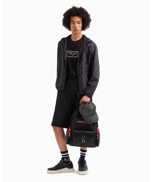 ARMANI EXCHANGE(アルマーニエクスチェンジ)の「【A|X アルマーニ エクスチェンジ】フレームロゴ 長袖クルーネックTシャツ/REGULAR(Tシャツ/カットソー・メンズ・ホワイト/ブラック・LARGE/MEDIUM/SMALL/X-SMALL/X-LARGE/XX-LARGE)」の9枚目の写真