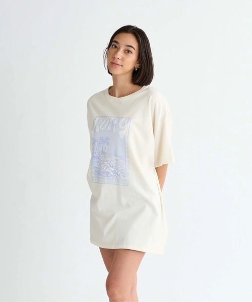 ROXY（ロキシー）の「SURFING HORIZONS /ロキシーオーバーサイズシルエット半袖Tシャツ（Tシャツ/カットソー・レディース・イエロー/ホワイト/ブラック・MEDIUM/LARGE/SMALL）」の17枚目の写真