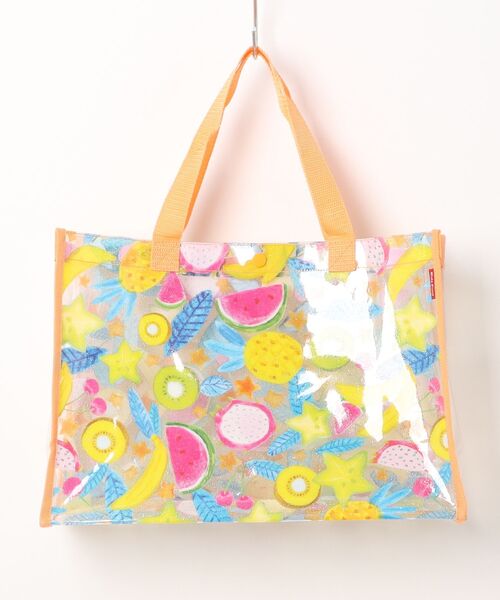 Kids Foret（キッズフォーレ）の「総柄プールバッグ（スイムグッズ・キッズ・ブラウン/ピンク/オレンジ/ラベンダー/エメラルド・FREE）」の18枚目の写真