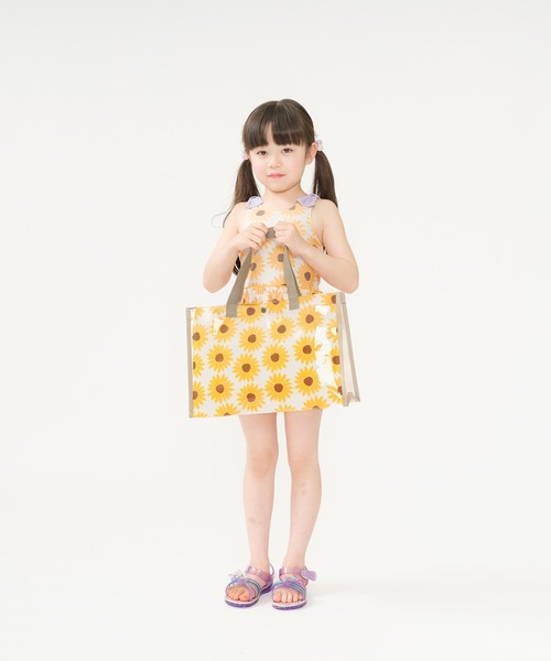 Kids Foret（キッズフォーレ）の「総柄プールバッグ（スイムグッズ・キッズ・ブラウン/ピンク/オレンジ/ラベンダー/エメラルド・FREE）」の20枚目の写真