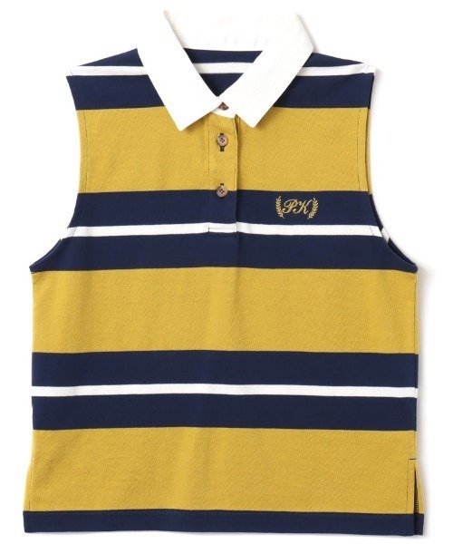 atmos pink（アトモスピンク）の「atmos pink No Sleeve Rugger Shirt / アトモス ピンク ノースリーブ ラガーシャツ（その他トップス・レディース・イエロー/ピンク/グリーン・FREE）」の3枚目の写真