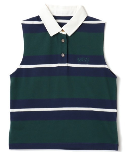 atmos pink（アトモスピンク）の「atmos pink No Sleeve Rugger Shirt / アトモス ピンク ノースリーブ ラガーシャツ（その他トップス・レディース・イエロー/ピンク/グリーン・FREE）」の2枚目の写真