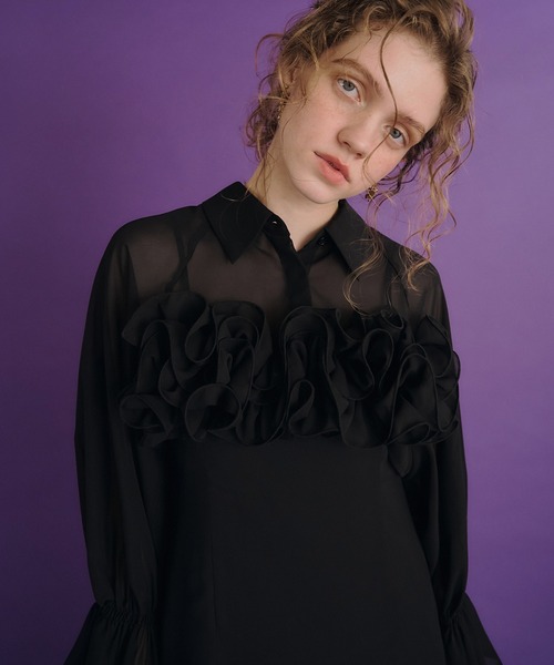 Frill shirt layered dress（ドレス）｜et.UNiVER（エトユニベール）の