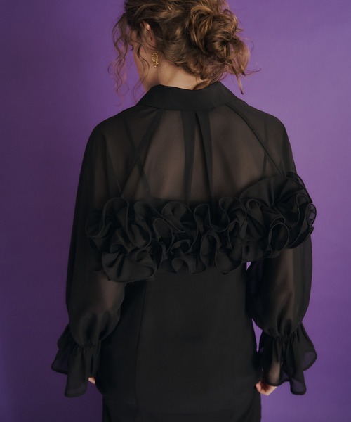 Frill shirt layered dress（ドレス）｜et.UNiVER（エトユニベール）の