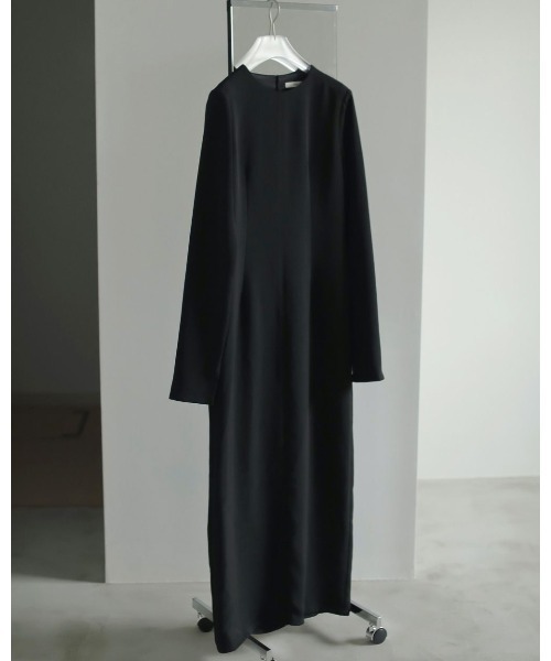 新品 完売品 anuke Twill Uneck Onepiece 36 黒 ànuke online store（アンヌーク） / Twill Uneck OnepieceTwill