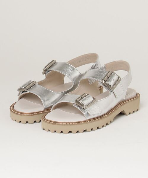 REGAL（リーガル）の「リーガル レディース F28R ダブルバックル サンダル（サンダル・レディース・シルバー・23/23.5/24/24.5/22.5）」の2枚目の写真