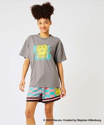 SPALDING（スポルディング）の「【SPALDING/スポルディング】布帛ショーツ スポンジ・ボブ チェッカーフラッグ/吸水速乾UVカットショートパンツ（その他パンツ）」