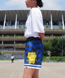 SPALDING（スポルディング）の「【SPALDING/スポルディング】布帛ショーツ スポンジ・ボブ チェッカーフラッグ/吸水速乾UVカットショートパンツ（その他パンツ）」