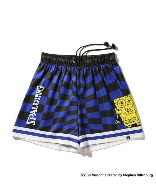 SPALDING（スポルディング）の「【SPALDING/スポルディング】布帛ショーツ スポンジ・ボブ チェッカーフラッグ/吸水速乾UVカットショートパンツ（その他パンツ・メンズ・ピンク/オレンジ/ブルー/ライトグリーン・MEDIUM/LARGE/SMALL/X-LARGE）」の7枚目の写真