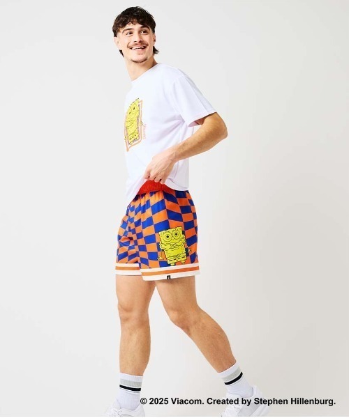 SPALDING（スポルディング）の「【SPALDING/スポルディング】布帛ショーツ スポンジ・ボブ チェッカーフラッグ/吸水速乾UVカットショートパンツ（その他パンツ・メンズ・ピンク/オレンジ/ブルー/ライトグリーン・MEDIUM/LARGE/SMALL/X-LARGE）」の13枚目の写真