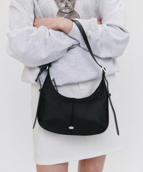 depound（デパウンド）の「Lumi bag (hobo) - black (S)（ショルダー 