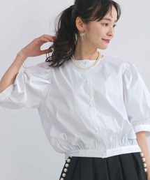 PICCIN | ノーカラーバルーンスリーブブラウス(シャツ/ブラウス)