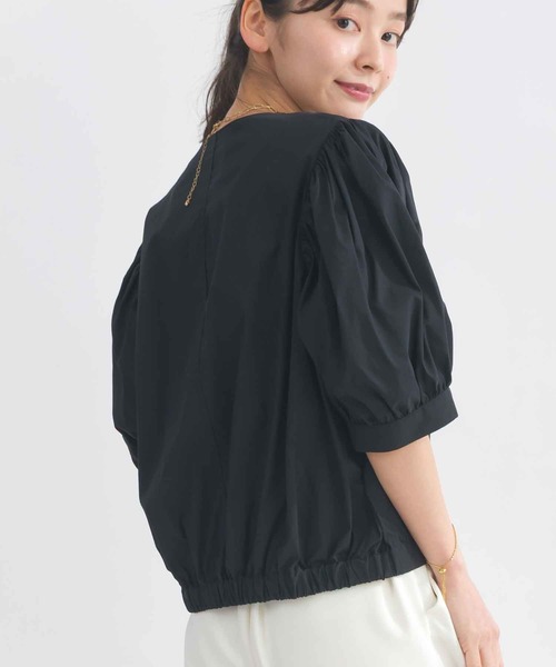 PICCIN(ピッチン)の「ノーカラーバルーンスリーブブラウス(シャツ/ブラウス・レディース・オフホワイト/ブラック/サックスブルー・M)」の19枚目の写真