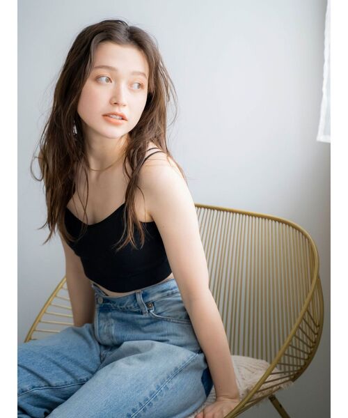 Ungrid（アングリッド）の「ダブルストラップブラトップ（キャミソール・レディース・ブラック/オフホワイト/グレー・FREE）」の4枚目の写真