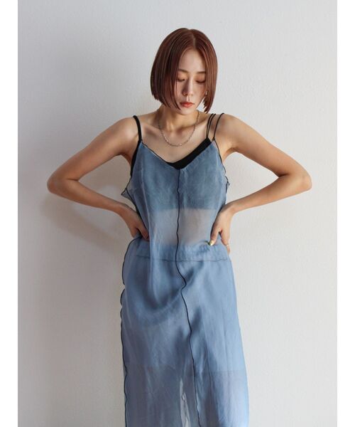 Ungrid（アングリッド）の「ダブルストラップブラトップ（キャミソール・レディース・ブラック/オフホワイト/グレー・FREE）」の11枚目の写真